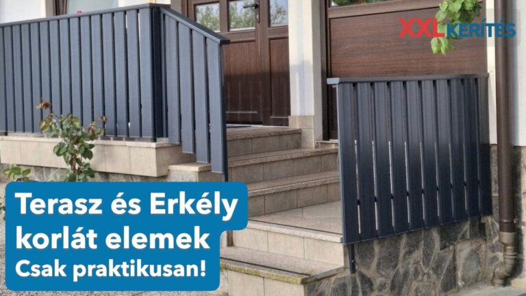 Minőségi korlát elemek az XXL kerítés prémium kínálatában